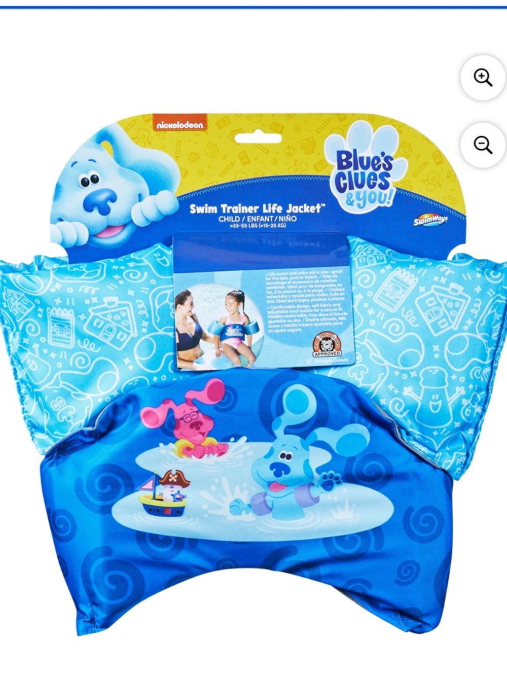 Nwt SwimWays, Blues Clues & You Swim Trainer Life Jacket Kids